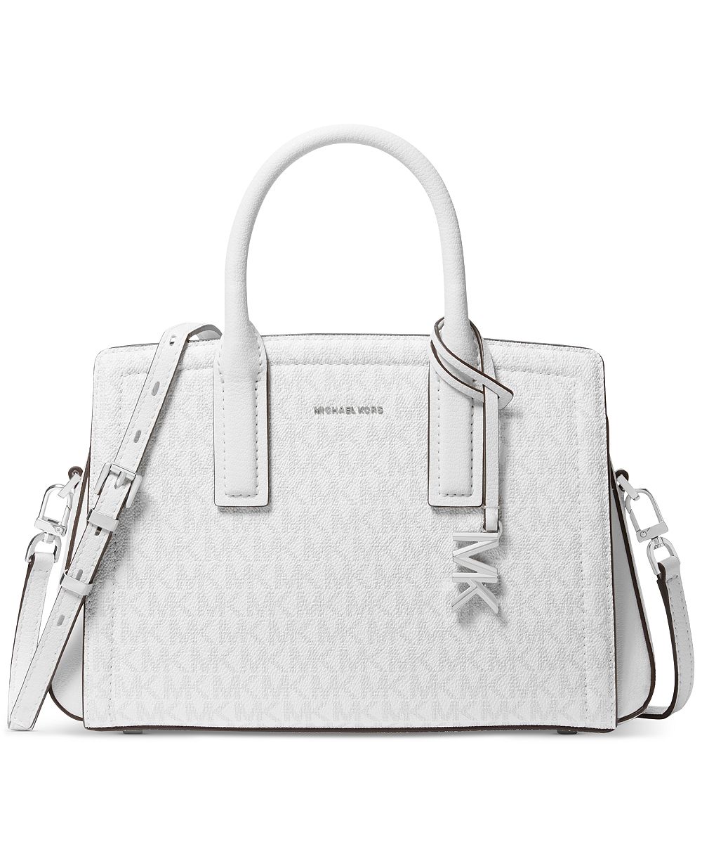 Michael Kors Laila Small Signature Logo Satchel Handbag