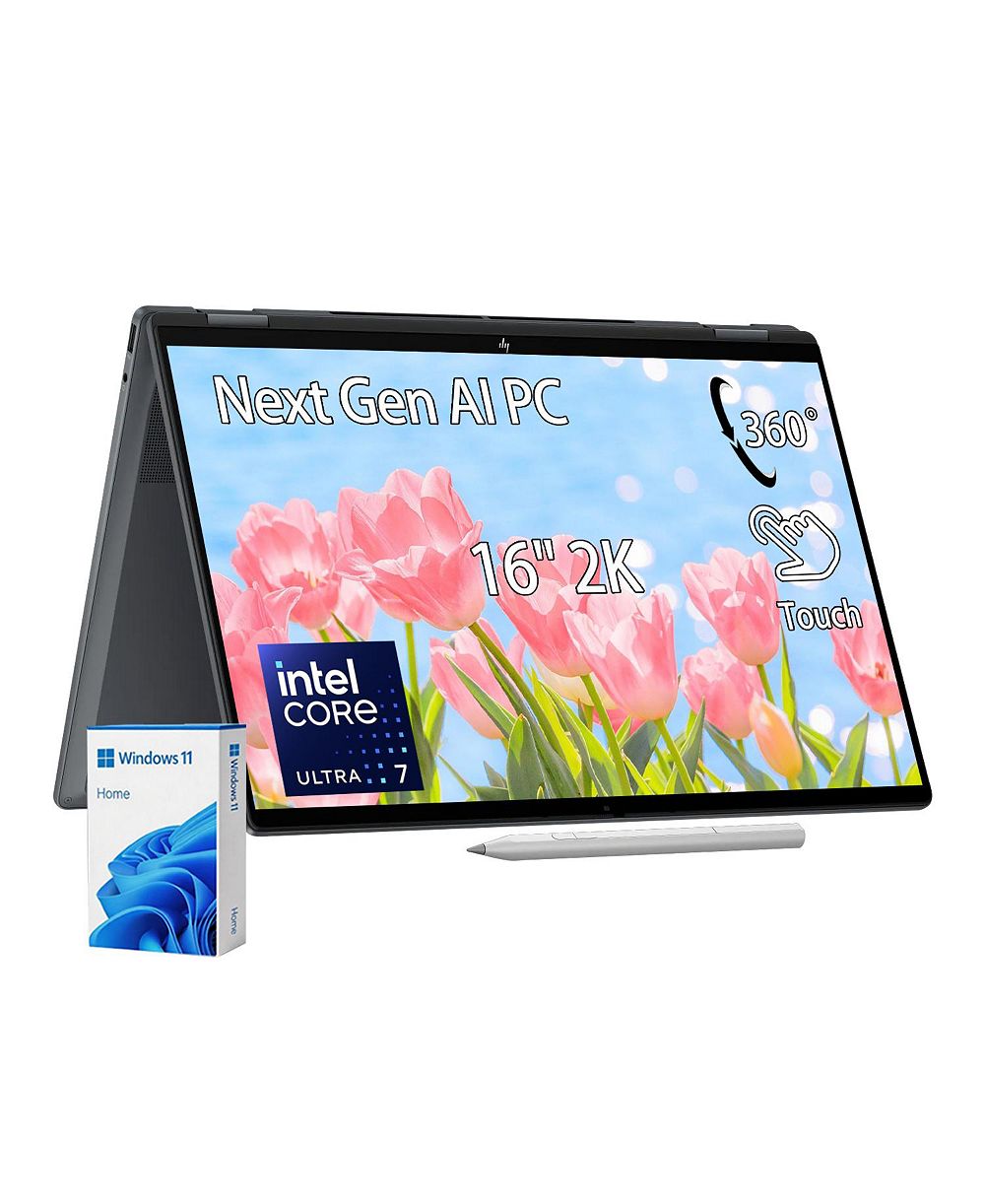 hp omnibook x flip 2-в-1 сенсорный ноутбук 16"