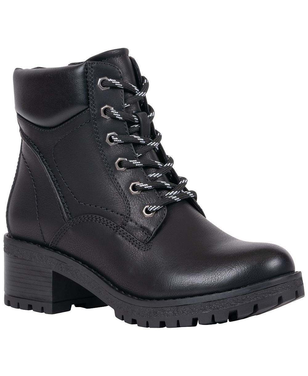 GC Shoes женские ботильоны Mara из искусственной кожи на блочном каблуке с подкладкой на щиколотке и шнуровкой