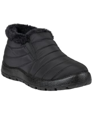 GC Shoes Женская Oban стеганая искусственный-мех отделка холодная-погода ботильоны