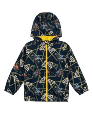 Monster Jam Toddler Boys Zip-Up Hooded Windbreaker Jacket