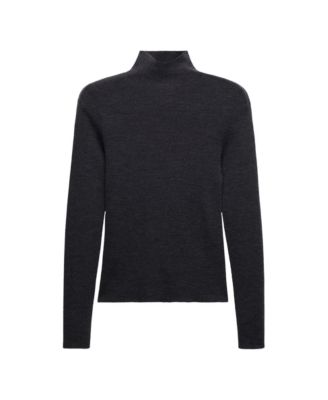 MANGO Women's Selection Wool Long-Sleeve Turtleneck Sweater