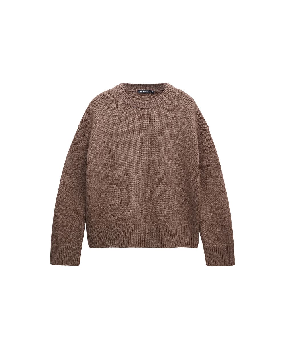 MANGO Women's Selection Crewneck Wool-Blend Sweater