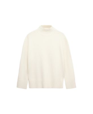 MANGO Women's Selection Wool-Blend Turtleneck Sweater