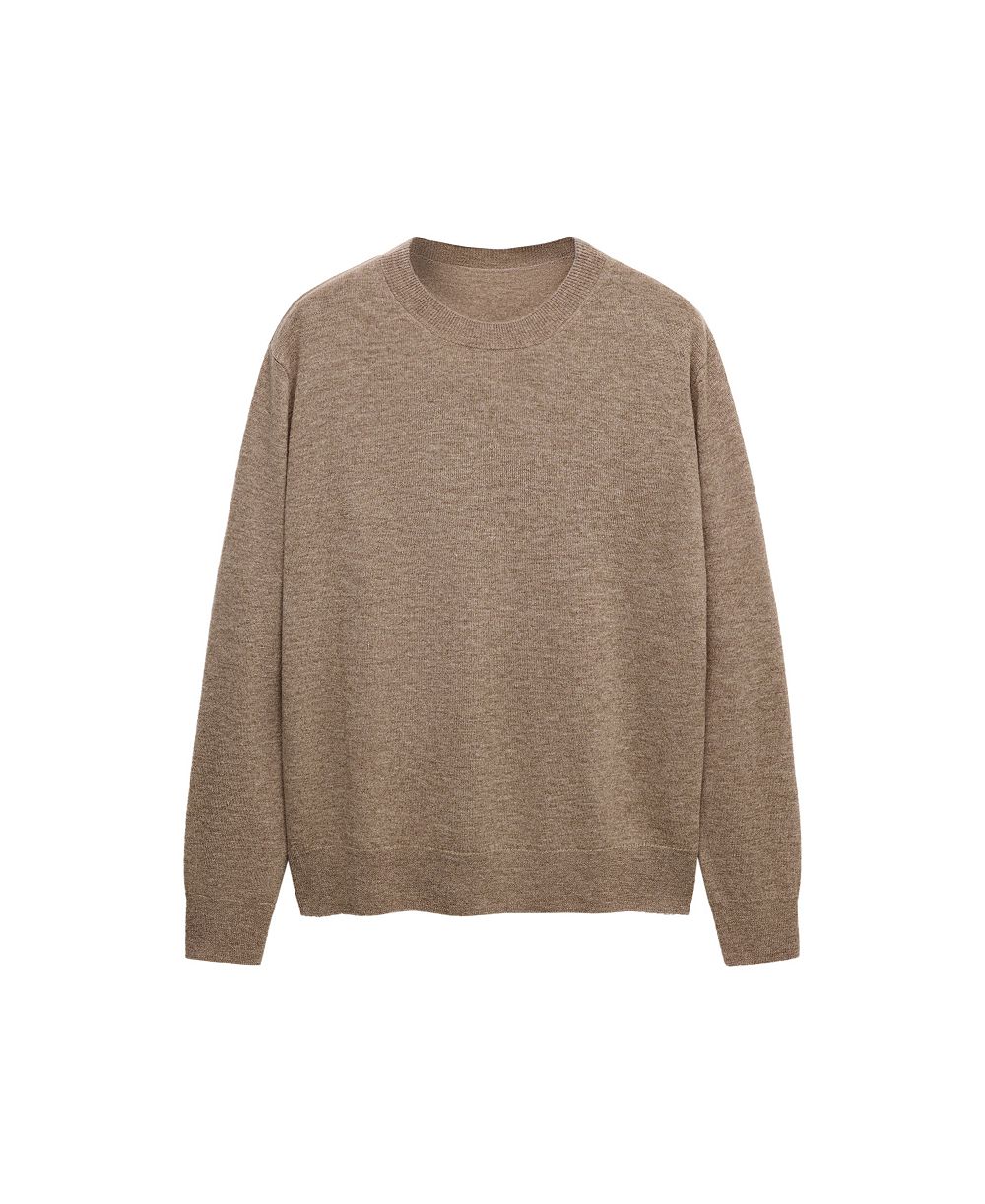 MANGO Women's Selection Crewneck Wool Sweater