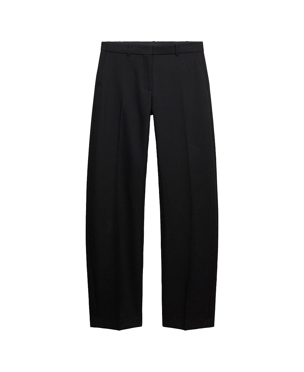 MANGO Women's Selection Wide-Leg Wool Suit Trousers