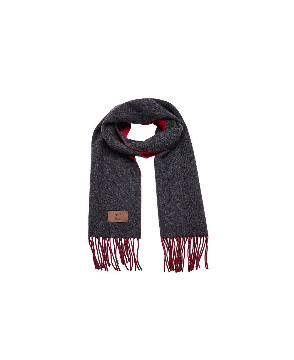 MANGO Women's Selection Reversible Wool Scarf