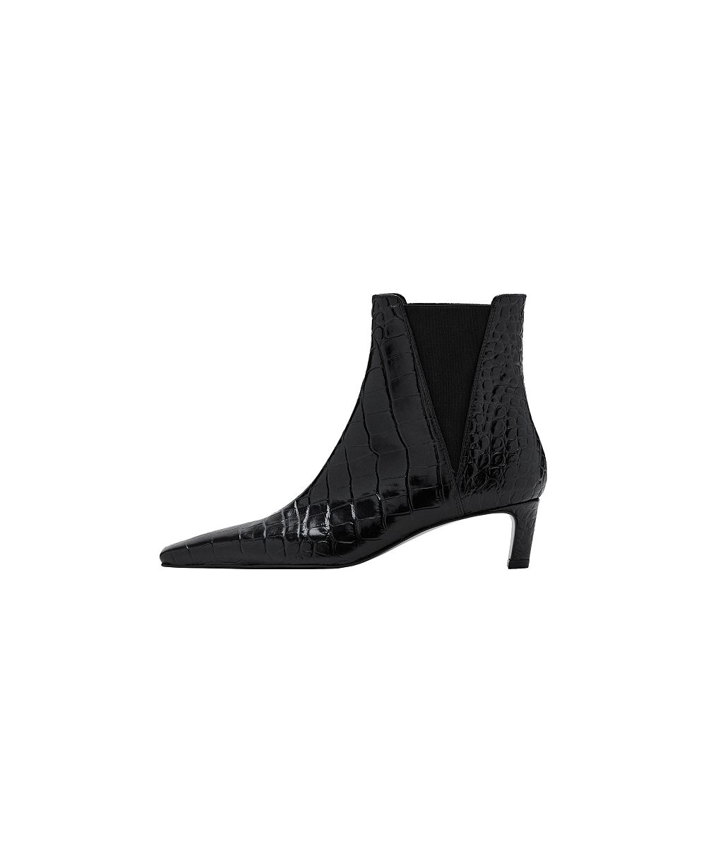 Mango Women's Selection Leather Ankle Boots