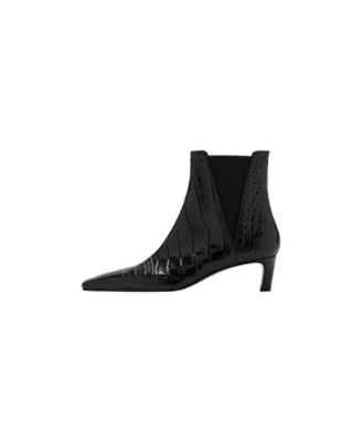Женские кожаные ботильоны MANGO из коллекции Selection
