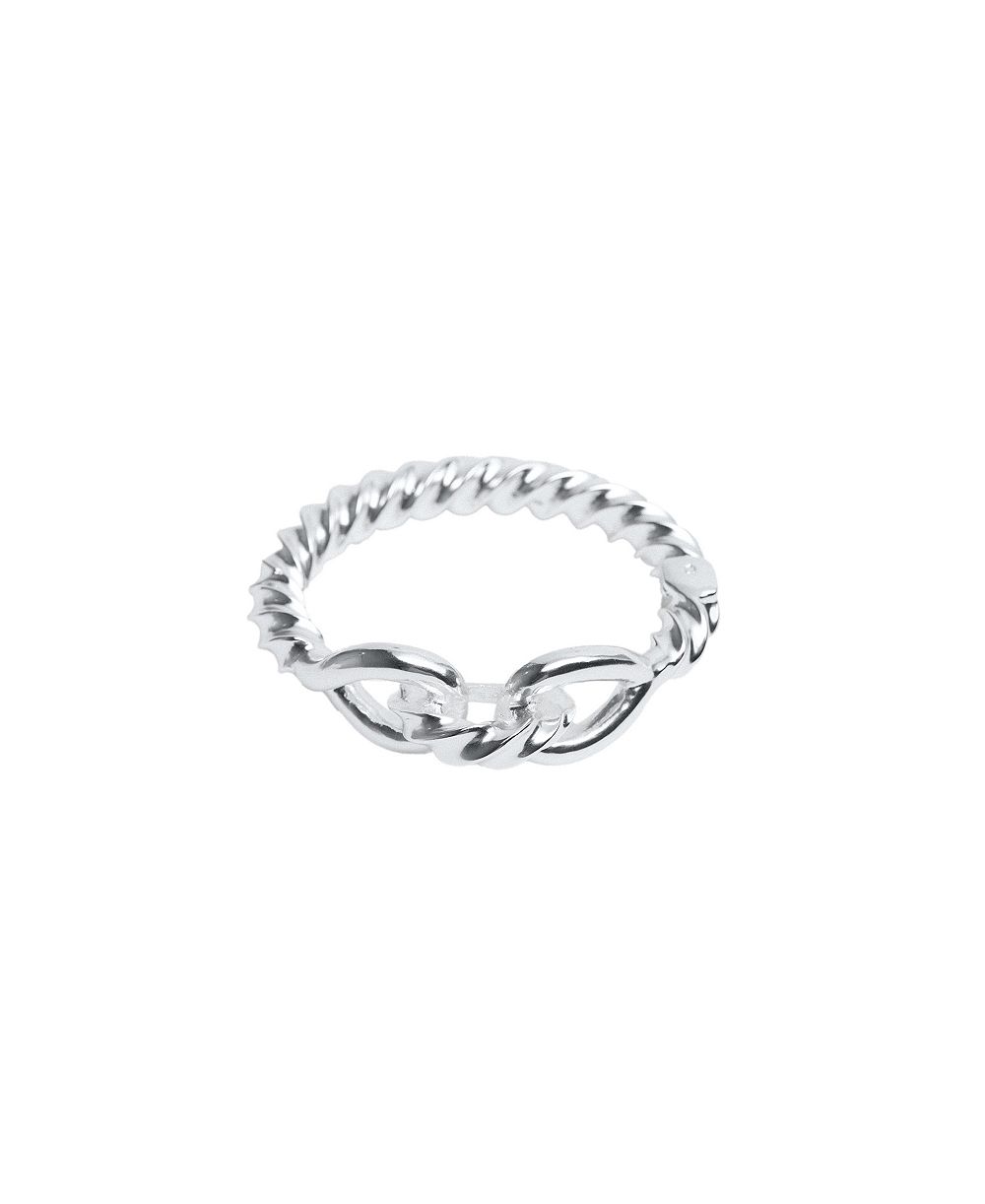 MANGO Women's Selection Silver-Tone Knot Bracelet