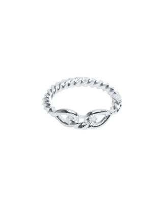 MANGO Women's Selection Silver-Tone Knot Bracelet
