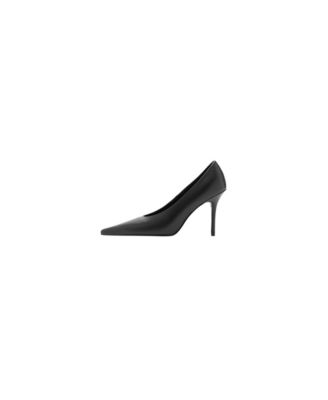 MANGO Women's Selection Pointed-Toe Stiletto Leather Pumps