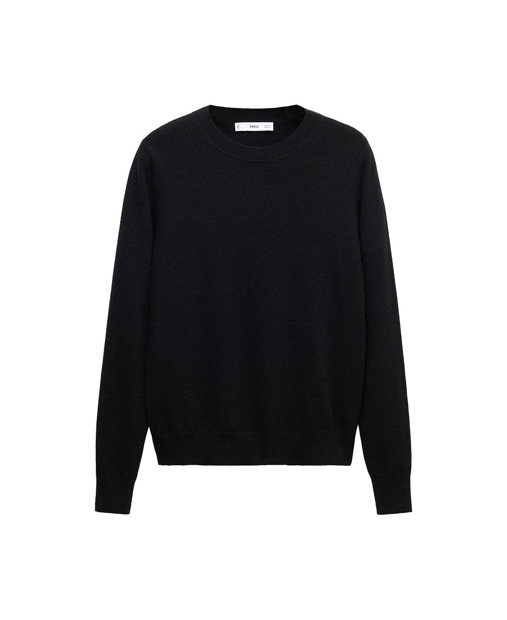 Свитер MANGO женский из коллекции Selection, 100% кашемир, с круглым вырезом