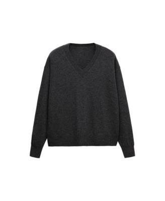MANGO Women's Selection V-Neck Long-Sleeve Sweater