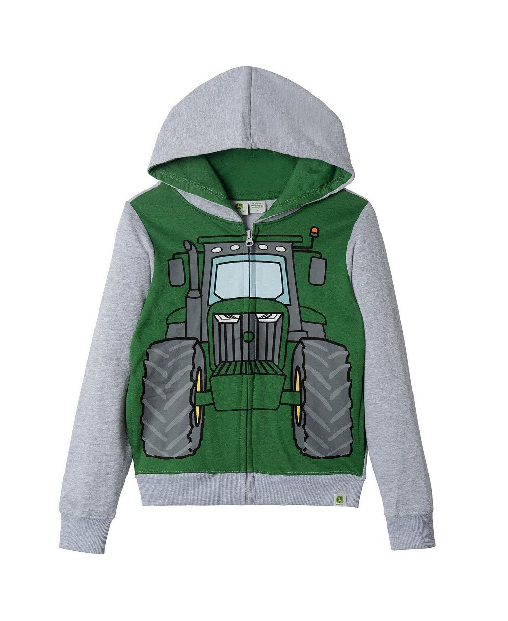 John Deere детский флисовый худи на молнии для мальчиков, размер 4-20