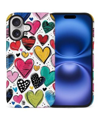 Colorful heart doodle for iphone 17