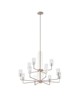 Kichler Kimrose 40 1/2"W Polished Satin Nickel 12-Light Chandelier