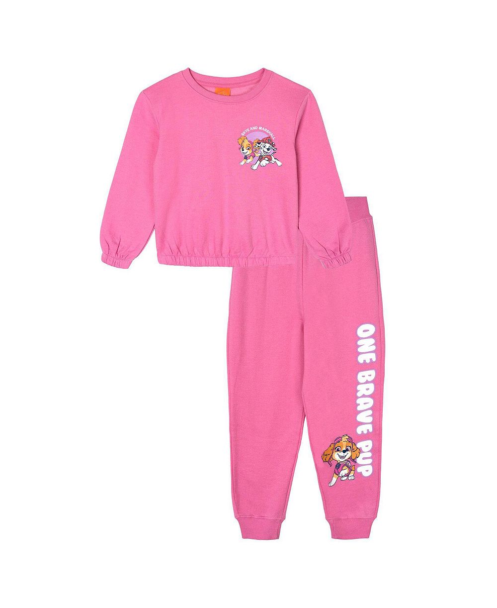 Paw Patrol женский комплект из кофты с длинным рукавом и джоггеров из флисовой смеси для девочек 4-16 лет, 2 предмета