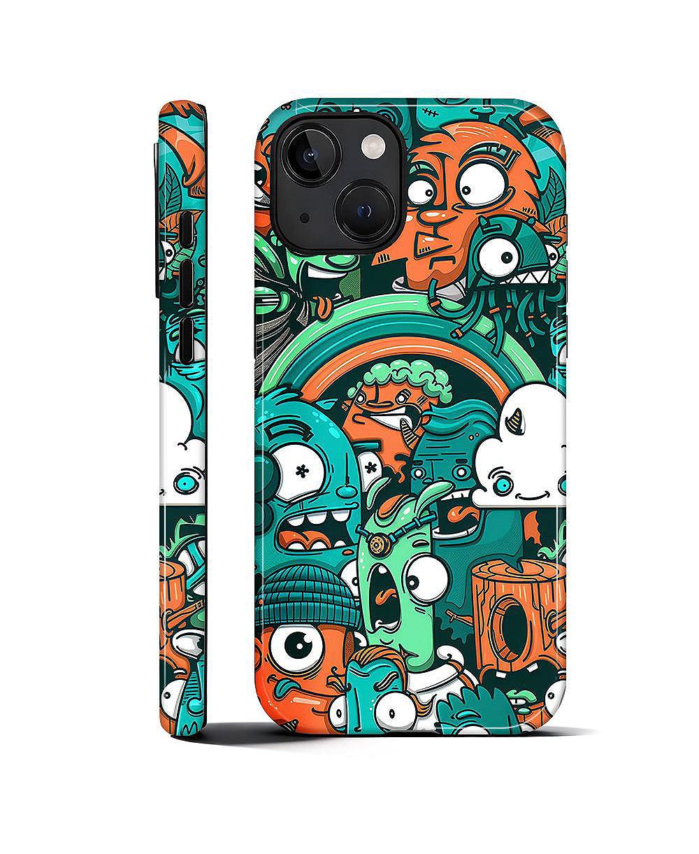 LISEN чехол для телефона Urban Sewer Monsters с двумя слоями защиты, совместим с Apple iPhone Air