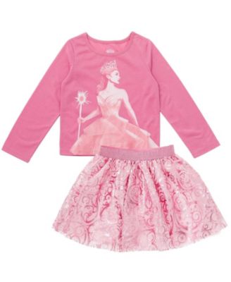 Wicked Girls' 4-16 Long-Sleeve Graphic-Print T-Shirt and Tutu Skirt, 2-Piece Set