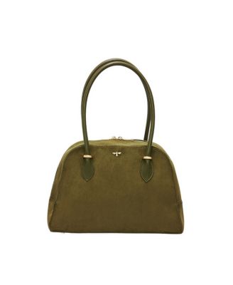Fable England Amelia Faux Suede Shoulder Bag
