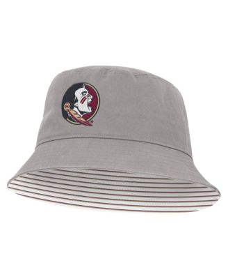 Мужская и женская серая бейсболка Nike Florida State Seminoles Primetime Apex Bucket Hat
