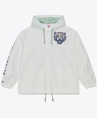 Мужская ветровка Mitchell & Ness Detroit Tigers Yacht Rock Coaches с капюшоном и полной застежкой-молнией