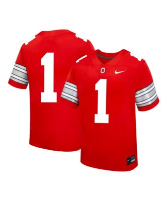 Nike Preschool 1 Scarlet Ohio State Buckeyes Replica Football Jersey