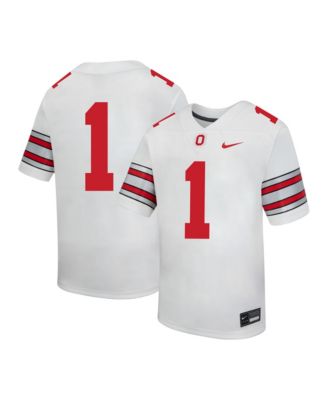 Nike реплика футбольной джерси Ohio State Buckeyes #1 белого цвета для дошкольников