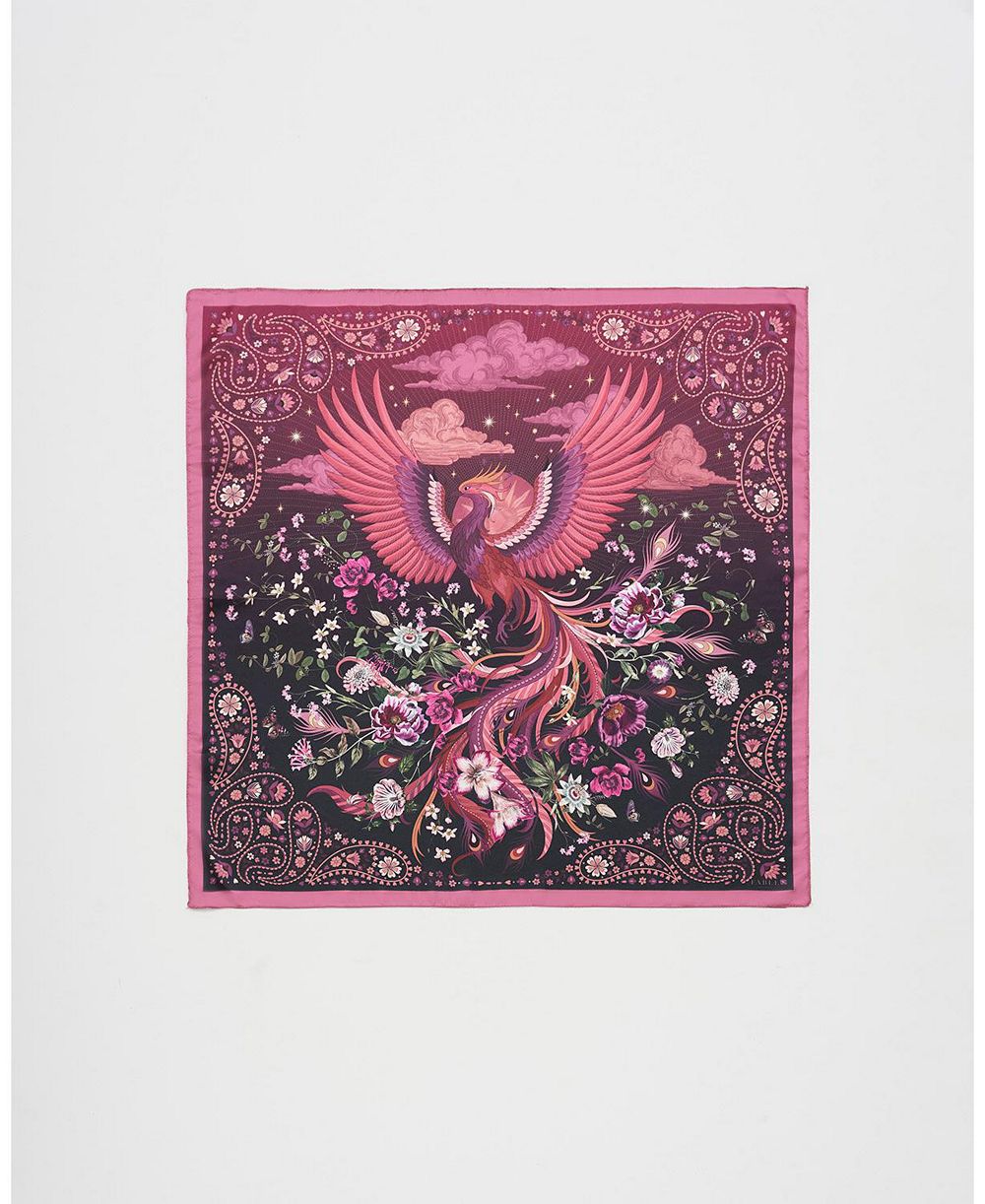 Fable England Women's Eve Narrative Medium Square Scarf