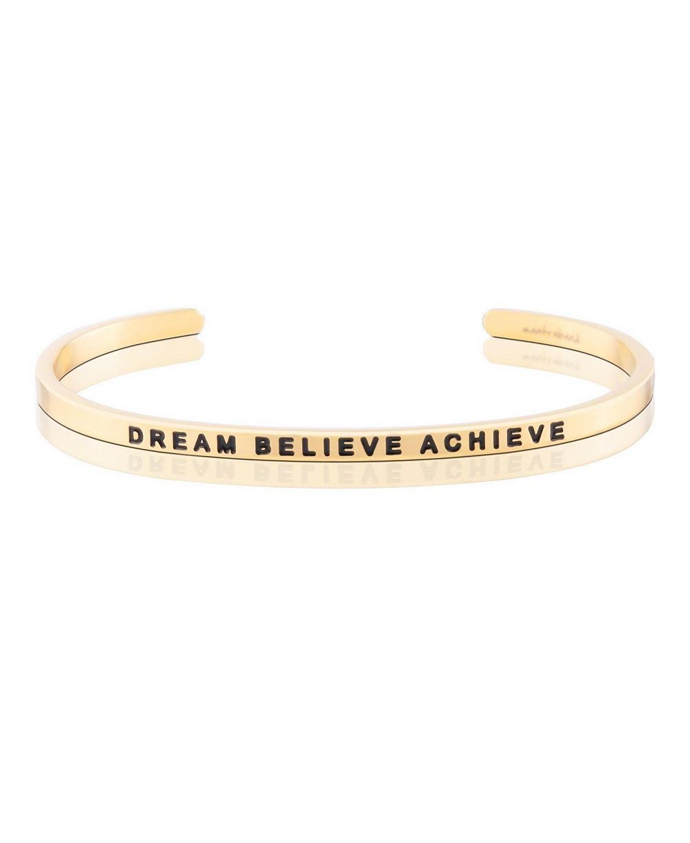 Mantra браслет с надписью Dream Believe Achieve