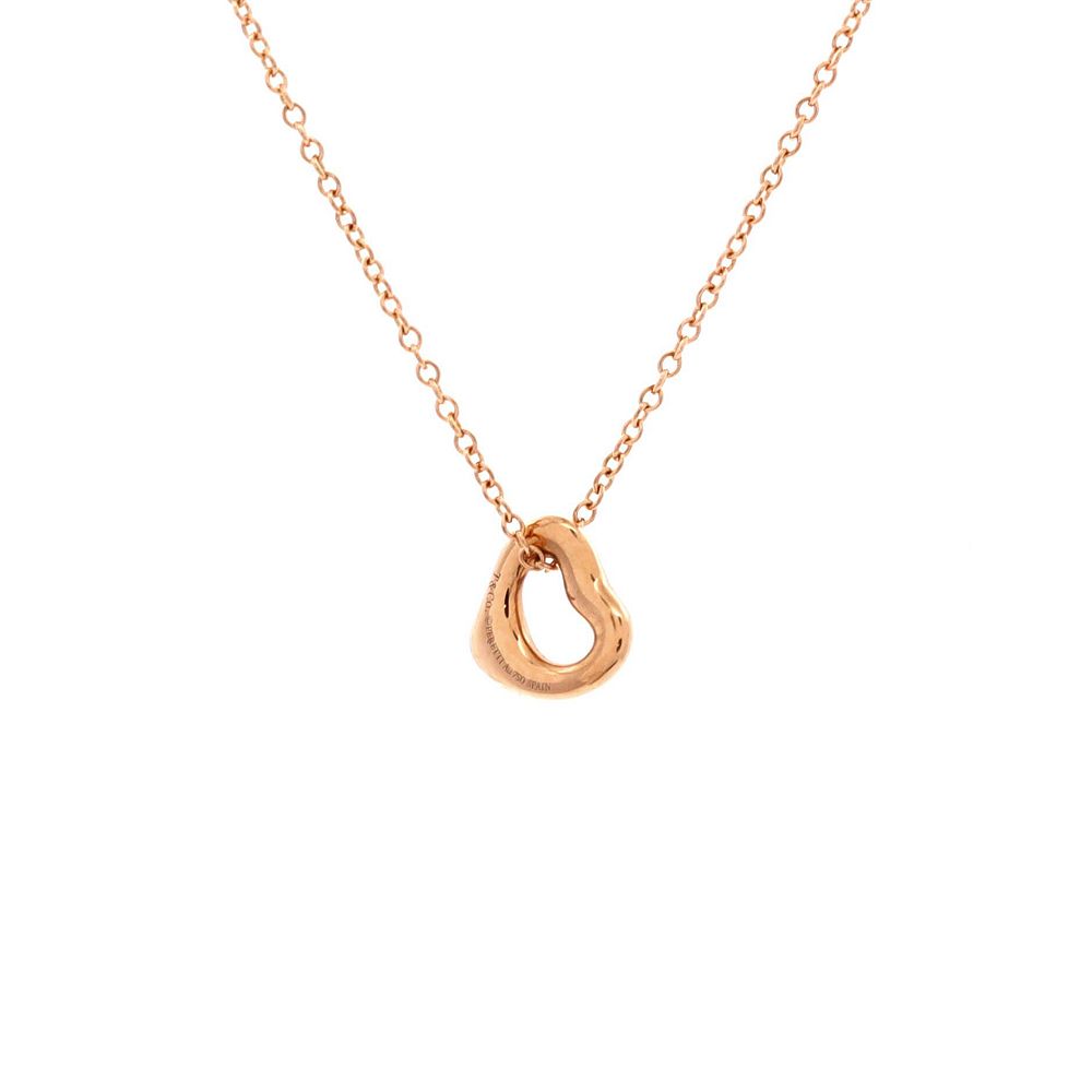 Pre-Owned Tiffany & Co Elsa Peretti Open Heart Pendant Necklace