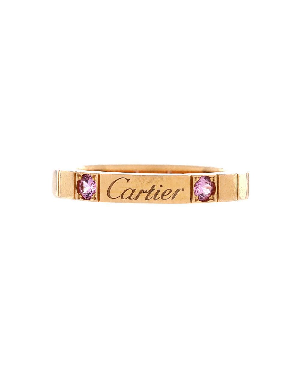 Pre-Owned Cartier Lanieres Pink Sapphire Ring (0.08 ct. t.w.) in 18K Rose Gold