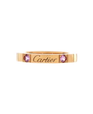 Pre-Owned Cartier Lanieres Pink Sapphire Ring (0.08 ct. t.w.) in 18K Rose Gold
