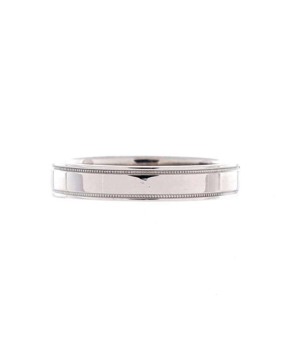 Pre-Owned Tiffany & Co Essential Band Double Milgrain Ring