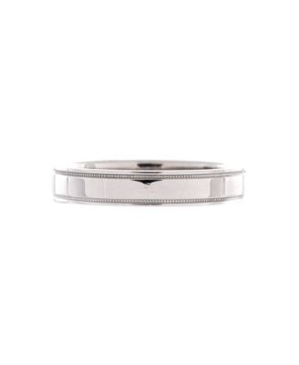 Б/у кольцо Tiffany & Co Essential Band с двойной насечкой