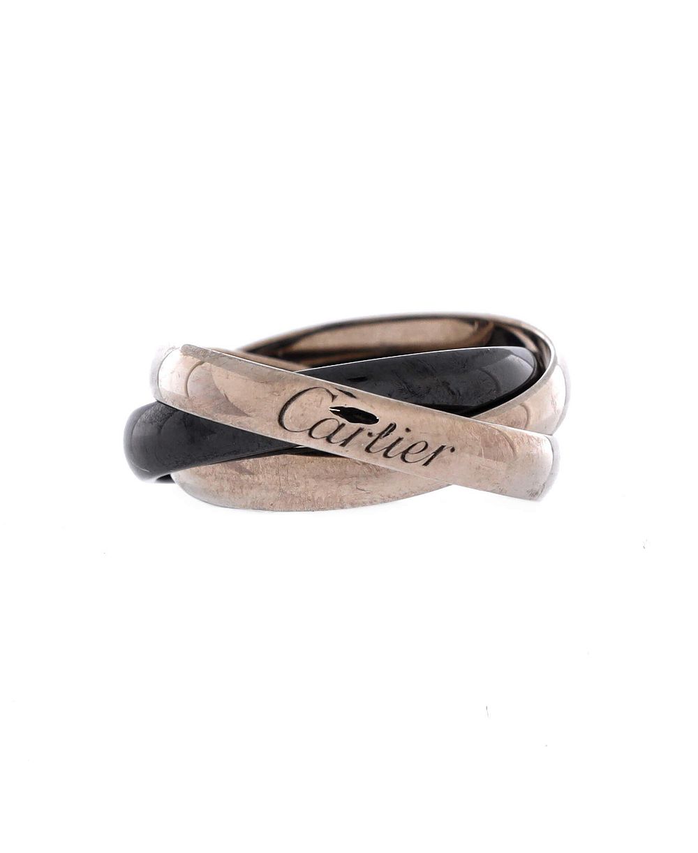 Pre-Owned Cartier Trinity 3-Piece Ring in 18K White Gold