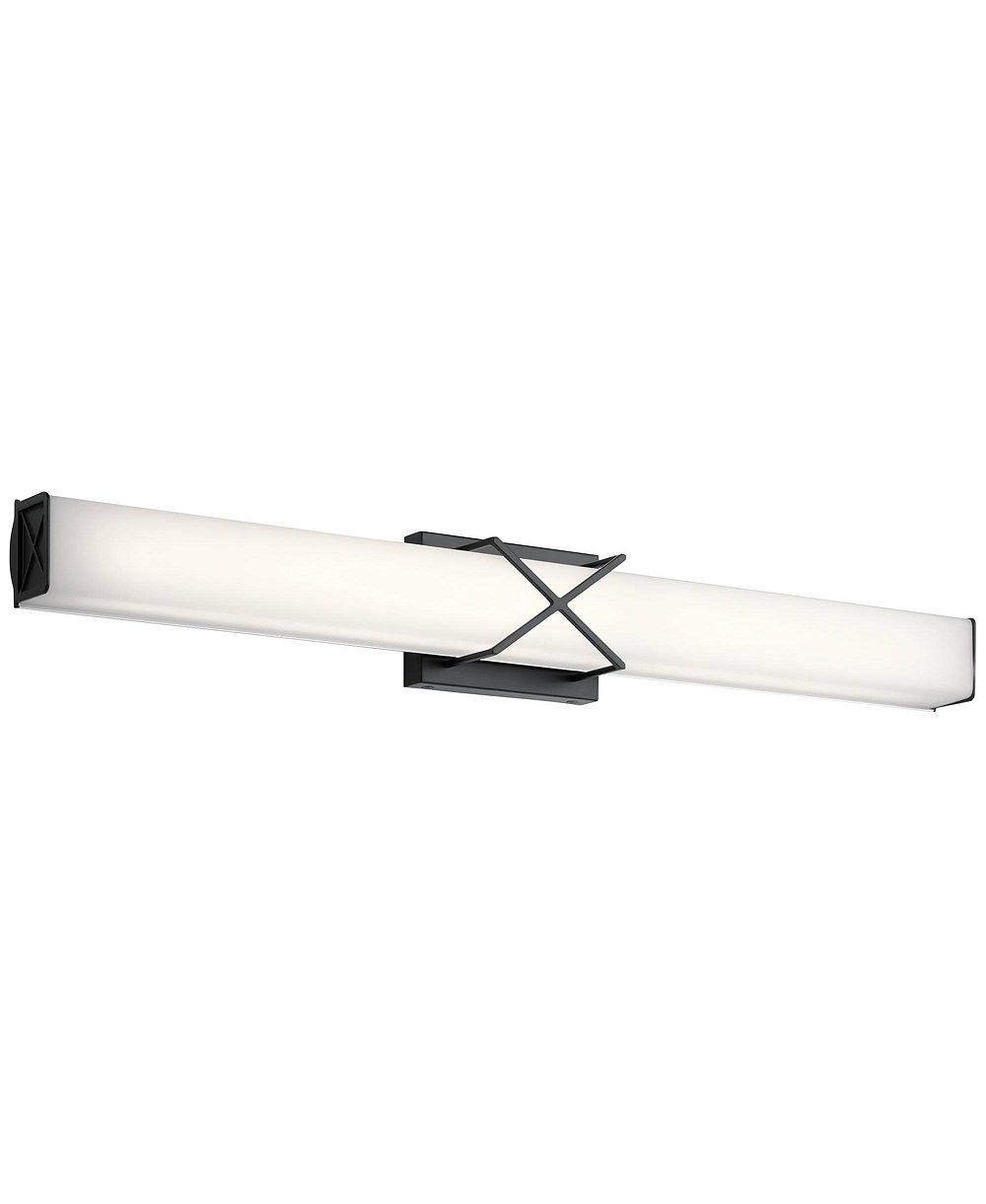 Настенный светильник Kichler Trinsic шириной 32" с матовым LED-освещением для ванной