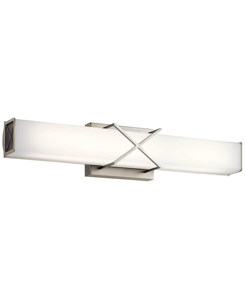 Светильник линейный Kichler Trinsic 22"W матовый никель, 2-световой LED для ванной