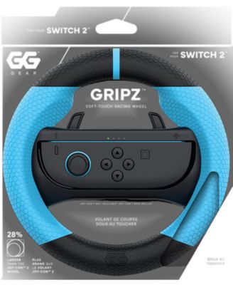 GRIPZ Racing Wheel + Corava Wireless Controller Bundle for Nintendo Switch 2 - Blue