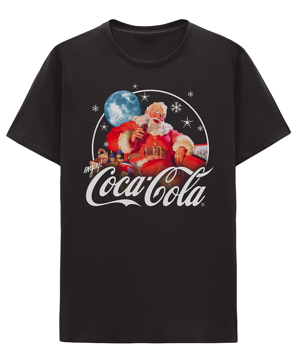 Hybrid Apparel Men's Vintage Santa Coke Graphic T-Shirt