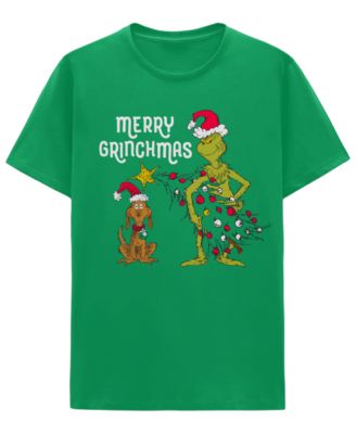 Hybrid Apparel Men's Merry Grinchmas Grinch and Max Christmas Graphic T-Shirt