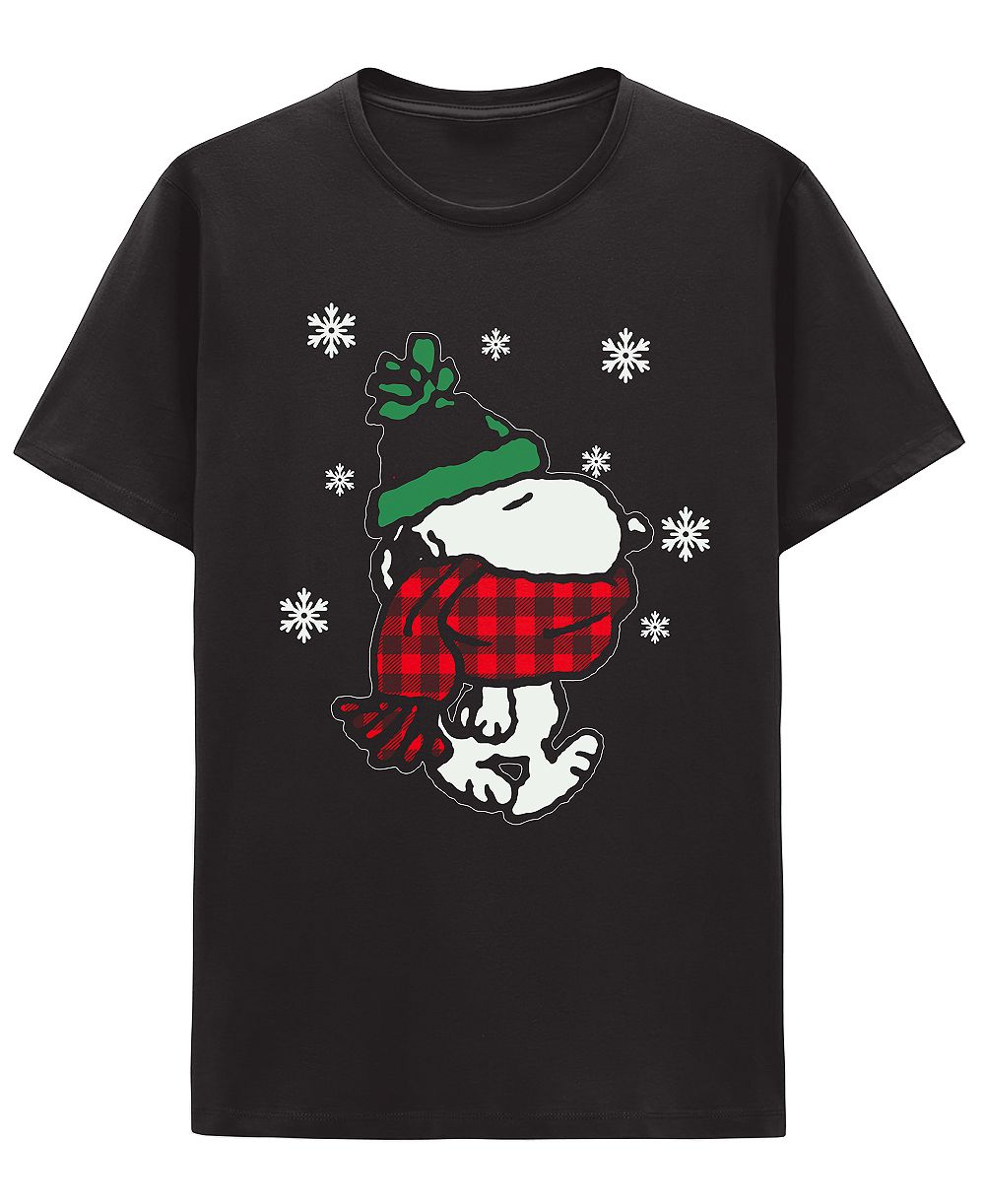 Hybrid Apparel Men's Snoopy Let It Snow Graphic T-Shirt