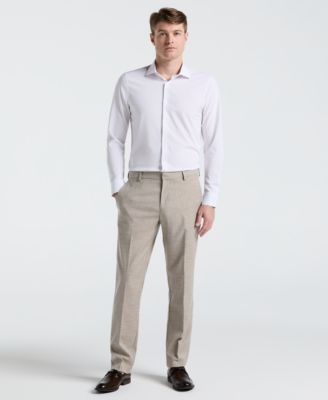 Мужские классические брюки Perry Ellis Portfolio Sharkskin современного кроя