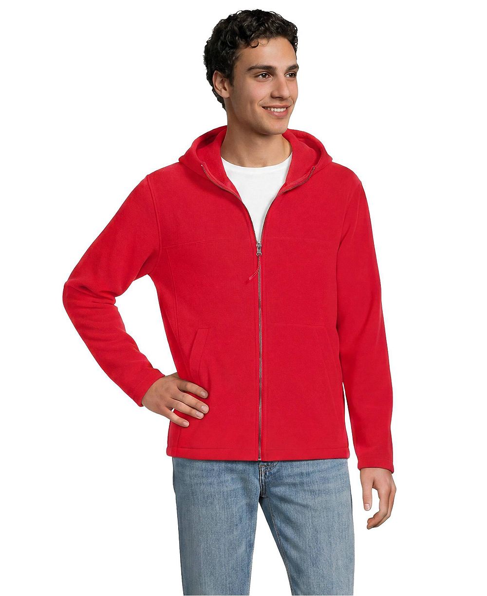 Lands' End мужская флисовая худи с полным zipper и капюшоном Anyweather RainDefense