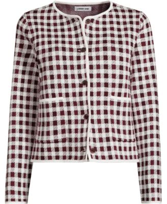 Burgundy gingham
