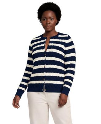 Navy/fresh ivory stripe