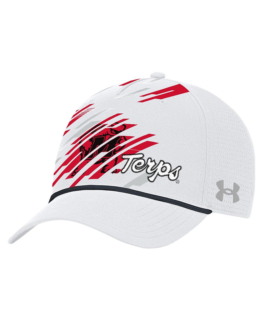 Men's Under Armour  White Maryland Terrapins College Essentials Driver Rope Iso-Chill Adjustable Hat