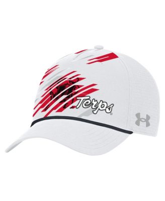 Men's Under Armour  White Maryland Terrapins College Essentials Driver Rope Iso-Chill Adjustable Hat