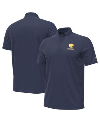 Men's Under Armour  Washed Navy Notre Dame Fighting Irish 2026 Shamrock Series Performance Playoff Polo